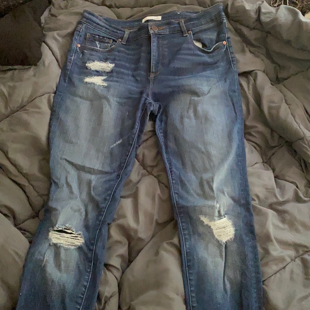 Loft Deconstruct skinny jeans
